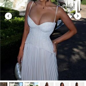 Daniella Fashion Nova Elegant Cream Maxi Skirt